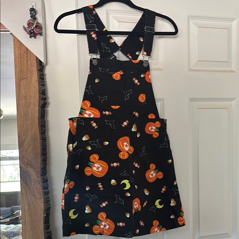 Disney Black Pinafore with Halloween Candy Print